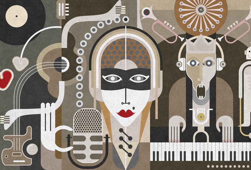 AS foto tapeta - Walls by Patel 2 - Wall Of Sound 3