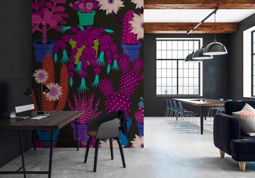 AS foto tapeta - Walls by Patel 2 - Cactus Garden 1