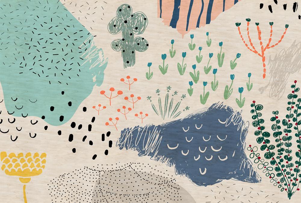 AS foto tapeta - Walls by Patel 2 - Crayon Garden 1