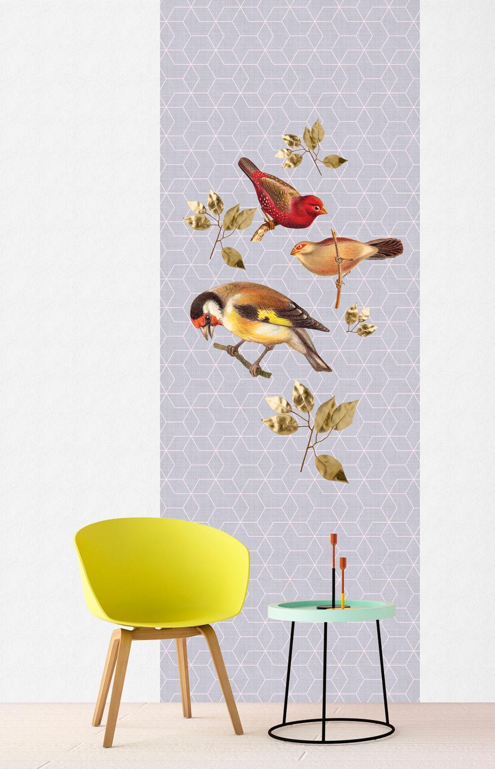 AS foto tapeta - Walls by Patel 2 - Brilliant Birds Panel - slika 2