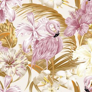 Foto tapeta - Flamingo Art 2