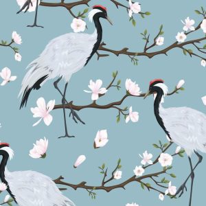 Foto tapeta - Japanese Cranes