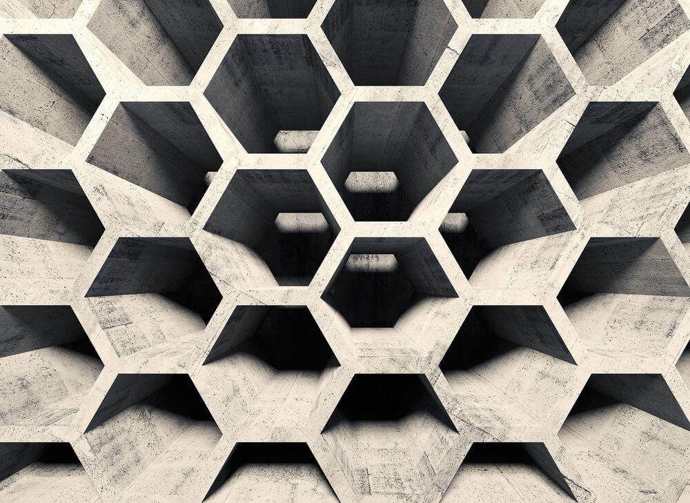 Foto tapeta - Honeycomb Structure 2