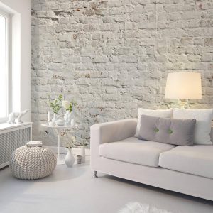 Alternative view of Foto tapeta - Brick White