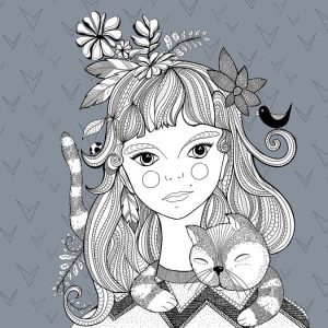 Livingwalls fototapeta - Catgirl1 DD120077