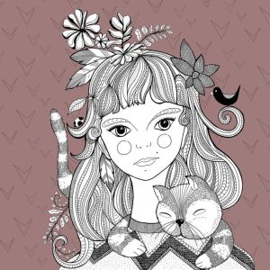 Livingwalls fototapeta - Catgirl2 DD120081