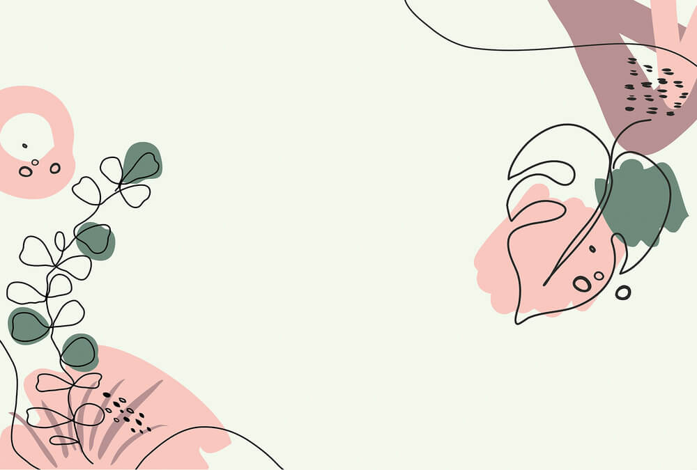 Livingwalls fototapeta - DrawnLeaves1 DD120221