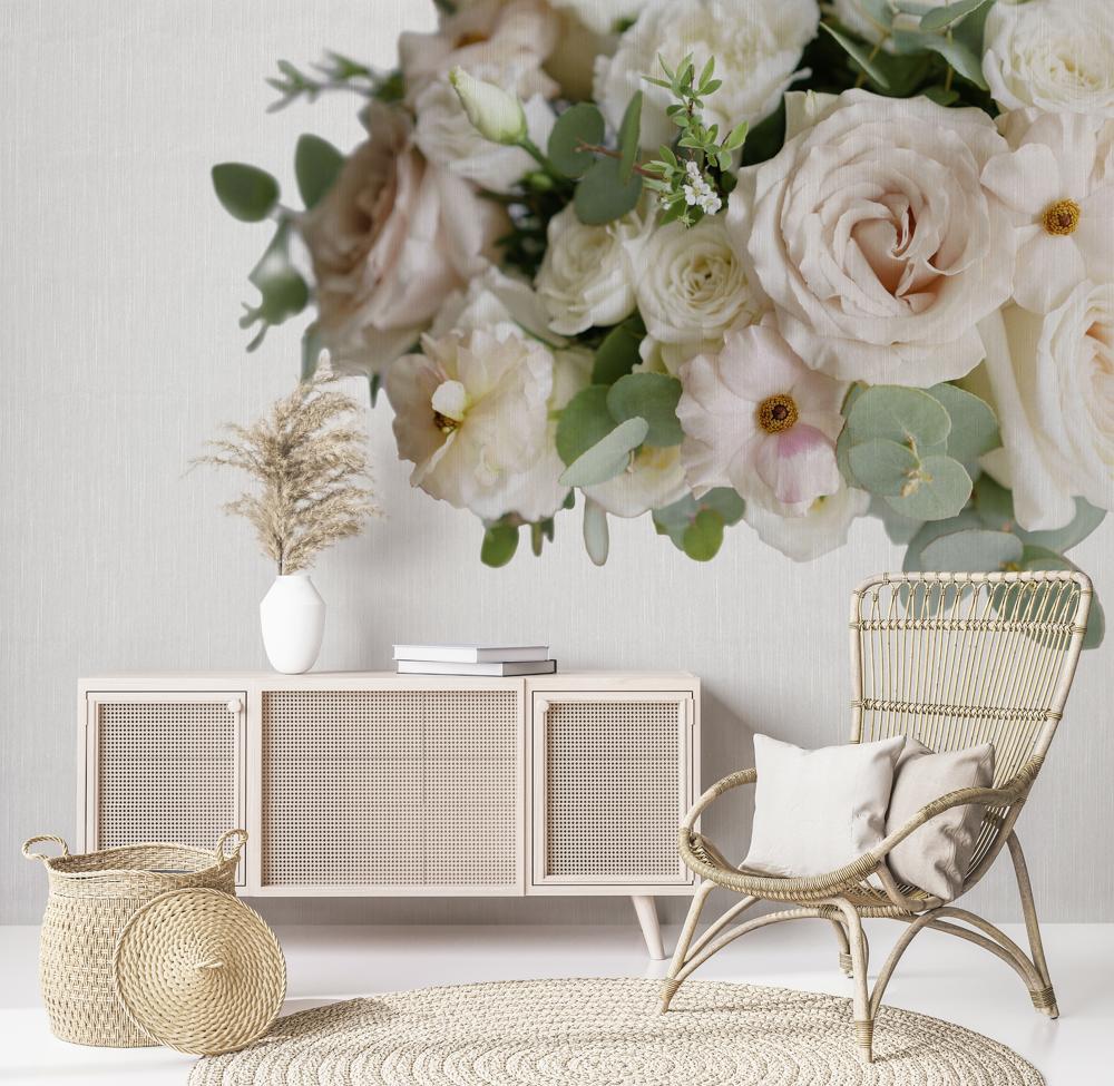 Foto tapeta Designwalls 2 - WhiteRoses (Bele Vrtnice)