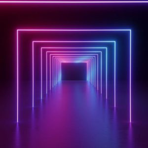 Foto tapeta Designwalls 2 - NeonHallway   (Neonski Hodnik)