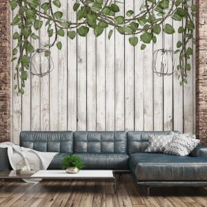 Foto tapeta Designwalls 2 - Wood&Leaves   (Les in Listje)