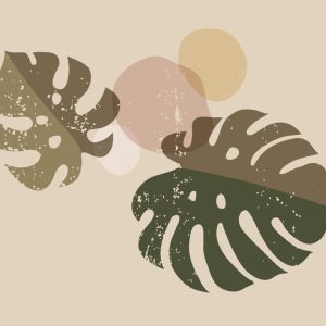 Alternative view of Foto tapeta Designwalls 2 - BohoLeaves    (Boho Listje)