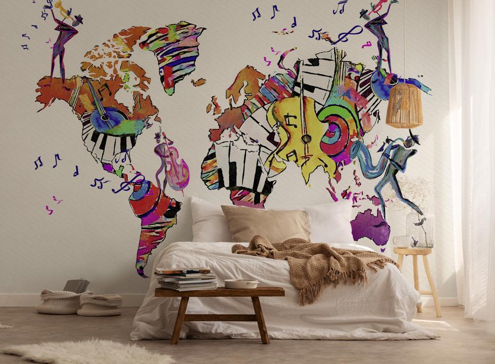 Foto tapeta Designwalls 2 - WorldOfMusic (Svet Glasbe)