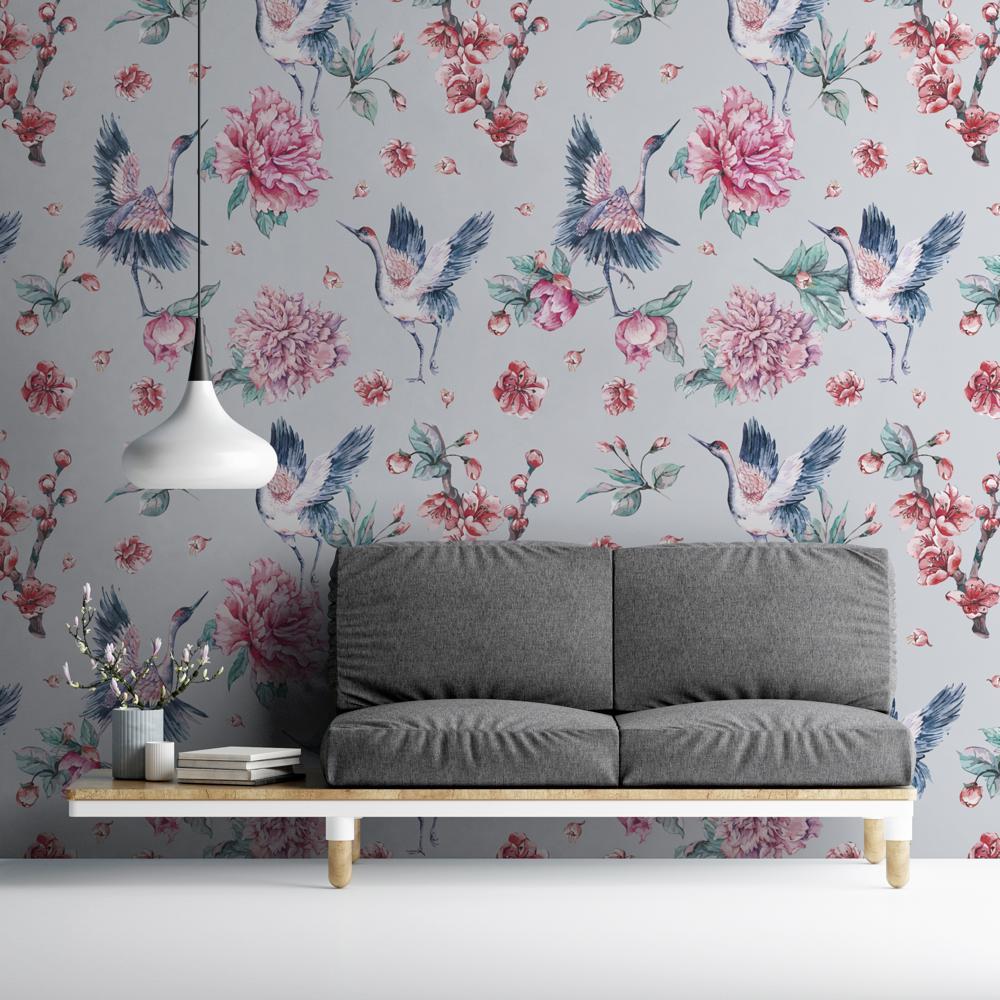 Foto tapeta Designwalls 2 - PinkCrane (Roza Žerjav) - slika 2