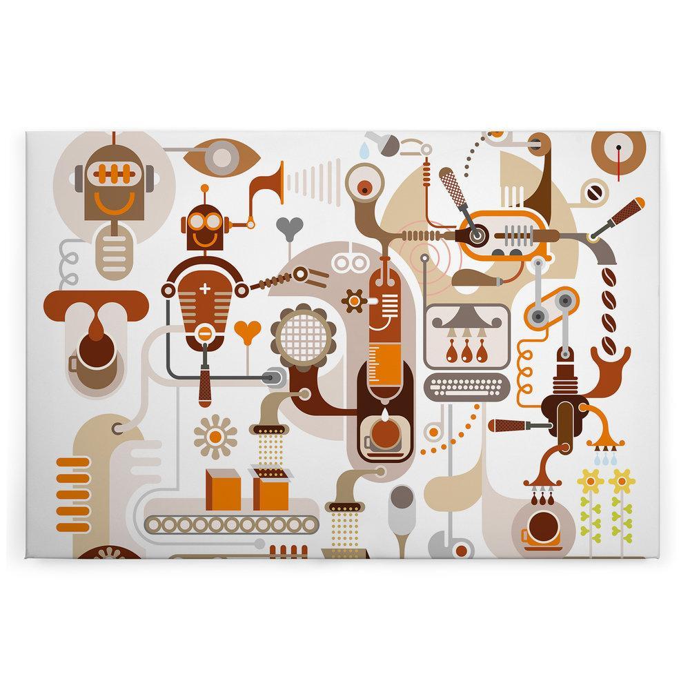 Slika na platnu Designwalls 2 - RobotDesign (Robotski Oblikovanje)