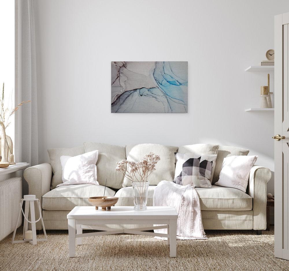 Slika na platnu Designwalls 2 - MarbleBlue (Marmor Modra) - slika 2