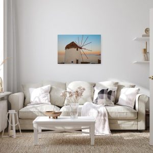 Alternative view of Slika na platnu Designwalls 2 - GreekWindmill (Grški Vetrni Mlin)