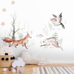 Alternative view of Foto tapeta Designwalls 2 - ForestFriends (Gozdni Prijatelji)